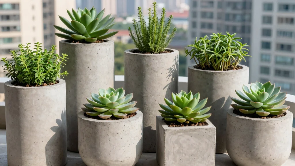 8 Concrete Planters That Prove Industrial Style Can Be Gorgeous